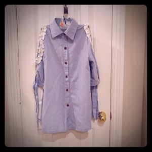 Open-Shoulder Blouse